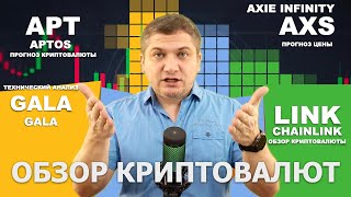 APT, AXS, GALA, LINK крипто обзор - APTOS, AXIE INFINITY, GALA, CHAINLINK | #aptos #gala #axs #link