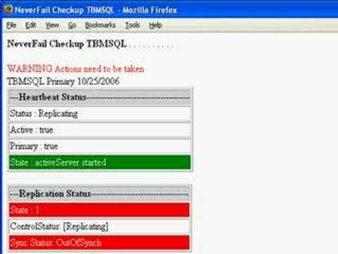 NeverFail Checkup Web Page and Email Script