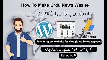 How To Make Urdu News Website | Website ready for Google AdSense approval