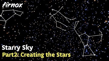 Creating a starry sky in Unity. Part2 - Creating the GameObjects