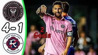 New England Revolution  Inter Miami 1:4  All Goals & Highlights  Messi 2 Goals