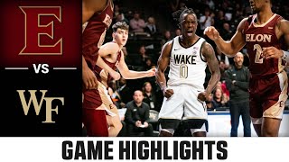 Elon vs. Wake Forest Game Highlights | 2023-24 ACC Men’s Basketball
