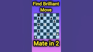 Solve This Brilliant Chess Puzzle – Checkmate in Just 2 Moves! #chess