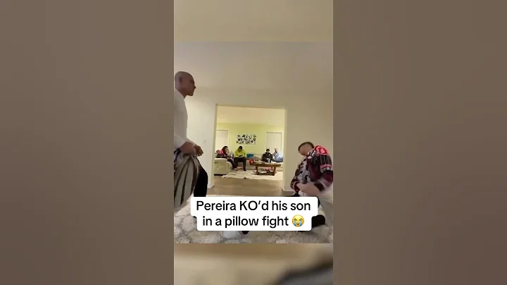 Alex Pereira Knocks Out His Son in Pillow Fight