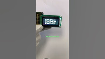 802-character dot-matrix liquid crystal module, black background with white characters #display