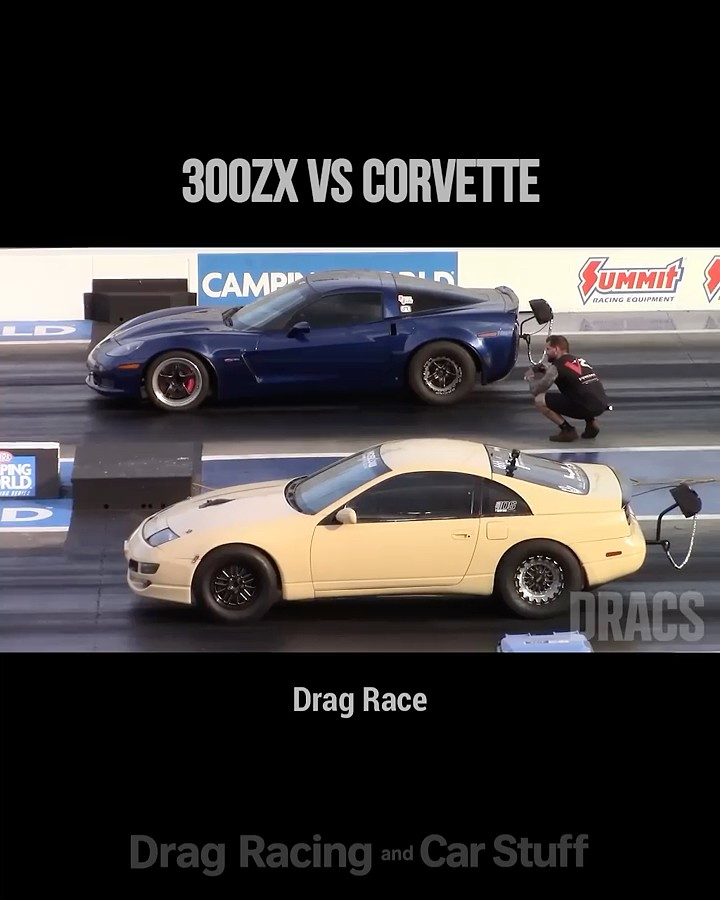 Nissan 300ZX vs Corvette - YouTube
