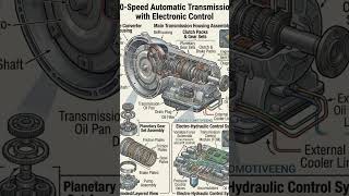 10-SPEED AUTOMATIC TRANSMISSION WITH ELECTRONIC CONTROL BREAKDOWN #automatictransmission