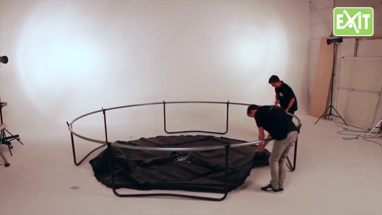 EXIT Silhouette Trampolin Aufbau  | Trampolin-Profi.de
