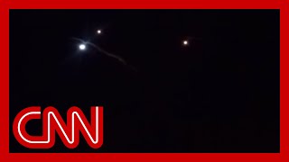 Video appears to show rockets in air at air base housing US troops