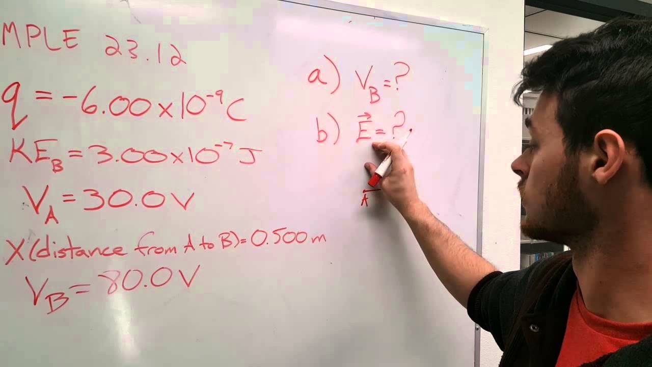 Exercise 23.12 Electric Potential and Energy YouTube