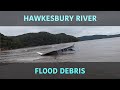 Hawkesbury River flood debris