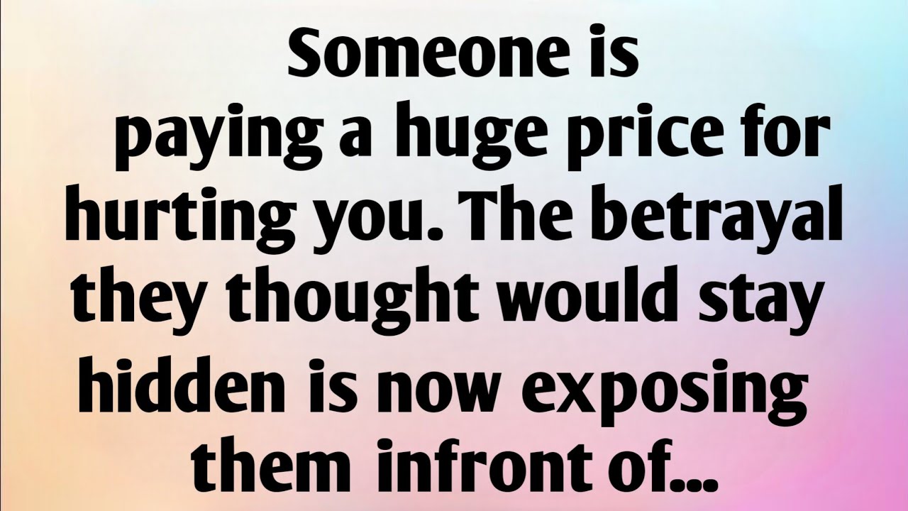 SOMEONE IS PAYING A HUGE PRICE FOR...