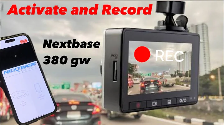 How to pair up and activate NEXTBASE 380 gw front and rear Dashcam and how to save footage 