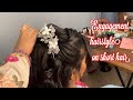 Engagement hairstyles on very short hair &amp; thin hair | high pony hair do | Shruti makeover