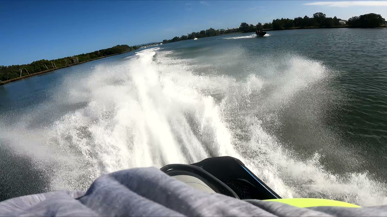 SeaDoo GTR 230 Racing through the Mangroves - Rear View POV