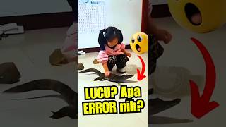 Anak ini NEKAT ⁉️ Lucu, Kejar Buaya Kayak Mainan 😭🐊 #funnyshorts #lucu #kocak