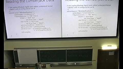 Rainer Gerhards - Log Message Processing, Formatting and Normalizing with Rsyslog