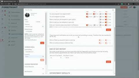 ForefrontCRM Appointment Reminders