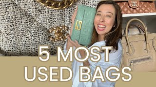 Most Used Handbags - Chanel, Fendi, Bottega veneta, Dior 