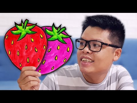 Dạy vẽ quả dâu tây từng bước || How to draw a Strawberry | Foci