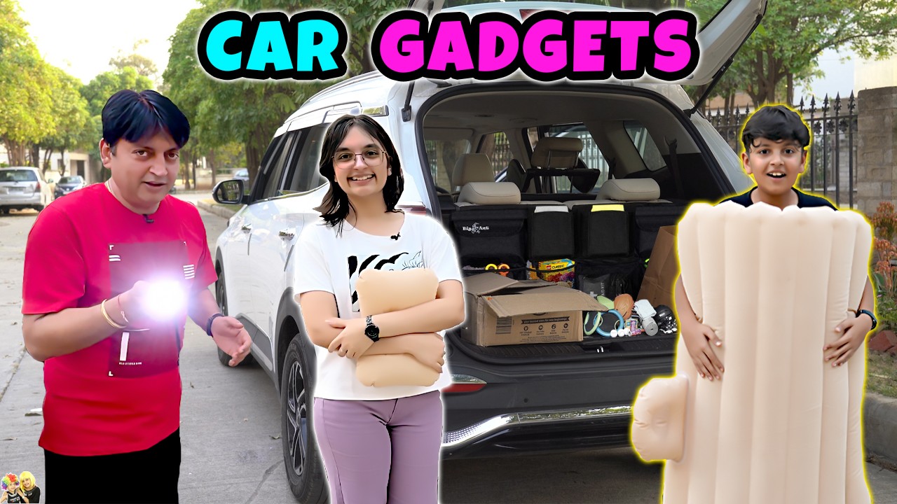 GADGETS DE VOITURE  11 nouveaux accessoires de voiture dballs  Aayu Pihu ki Voiture