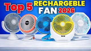 [2026] Top 5 Rechargeble Fan | Table Portable Fan | Under 700-1500 | Portronics Bajaj Pygmy Review
