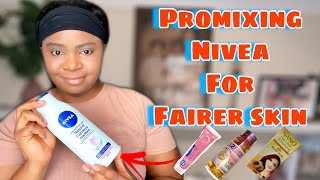 How To Lightening And Glow Your Skin With Nivea Natural Lotion; Promixing With Effective Products