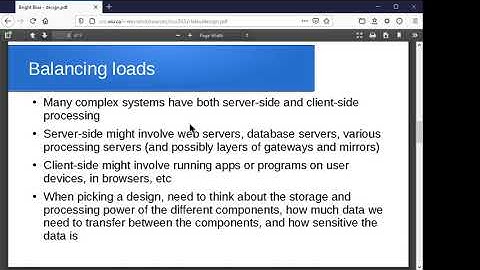Software design considerations