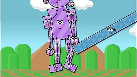 Purple Invaders Kick The Guy To Outer Space