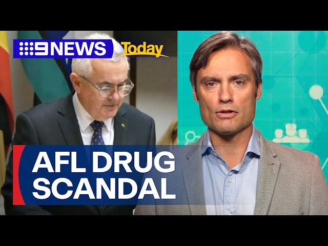 AFL rocked by secret drug testing allegations | 9 News Australia