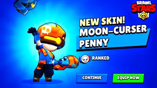 New skin Moon Curser penny Gameplay | Brawl Stars