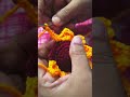 crochet sunflower 🌻 rubber band ♥️🌻 #crochet #trending #craft #crocheting #shorts #yt