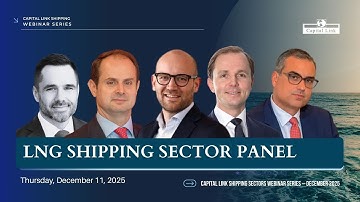 LNG Shipping Sector Panel with Senior Executives from CCEC, FLNG, GLNG & Maran Gas Maritime