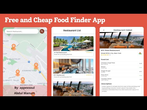 Food Finder App | Nearest Cheap and Free Food Finder App