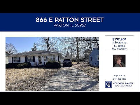 866 E PATTON Street, Paxton, IL home video tour