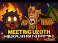 Meeting Uzoth in Blox Fruits for the First Time!