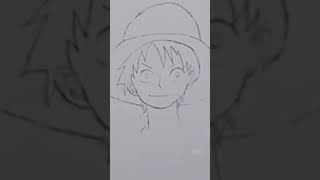 How to draw Luffy from the anime One Piece.    كيفية رسم لوفي من انمي ون بيس