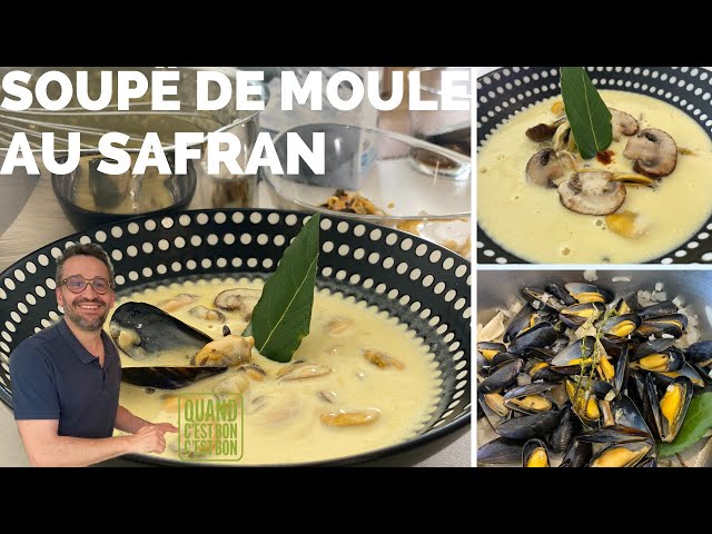 Soupe de moules au safran 