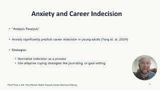 Mental Health in the Career Decision-Making Process: A Presentation