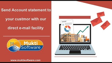 Send Account statement to your customer with Direct E-mail facility