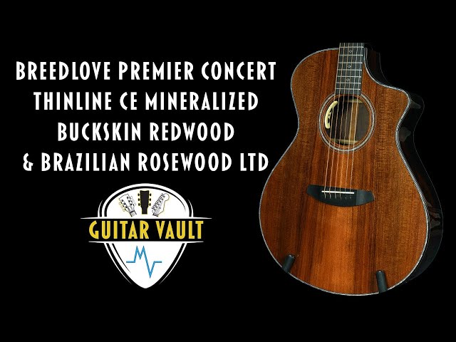 Breedlove Premier Concert Thinline CE Buckskin Redwood & Brazilian