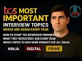 TCS Interview Questions &amp; Roadmap | Must-Know Topics for Ninja, Digital &amp; Prime Roles