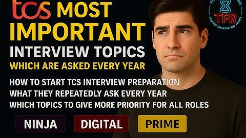 TCS Interview Questions & Roadmap | Must-Know Topics for Ninja, Digital & Prime Roles