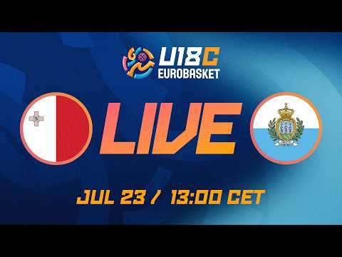 LIVE - Malta v San Marino | FIBA U18 EuroBasket 2026 Division C | Group Phase