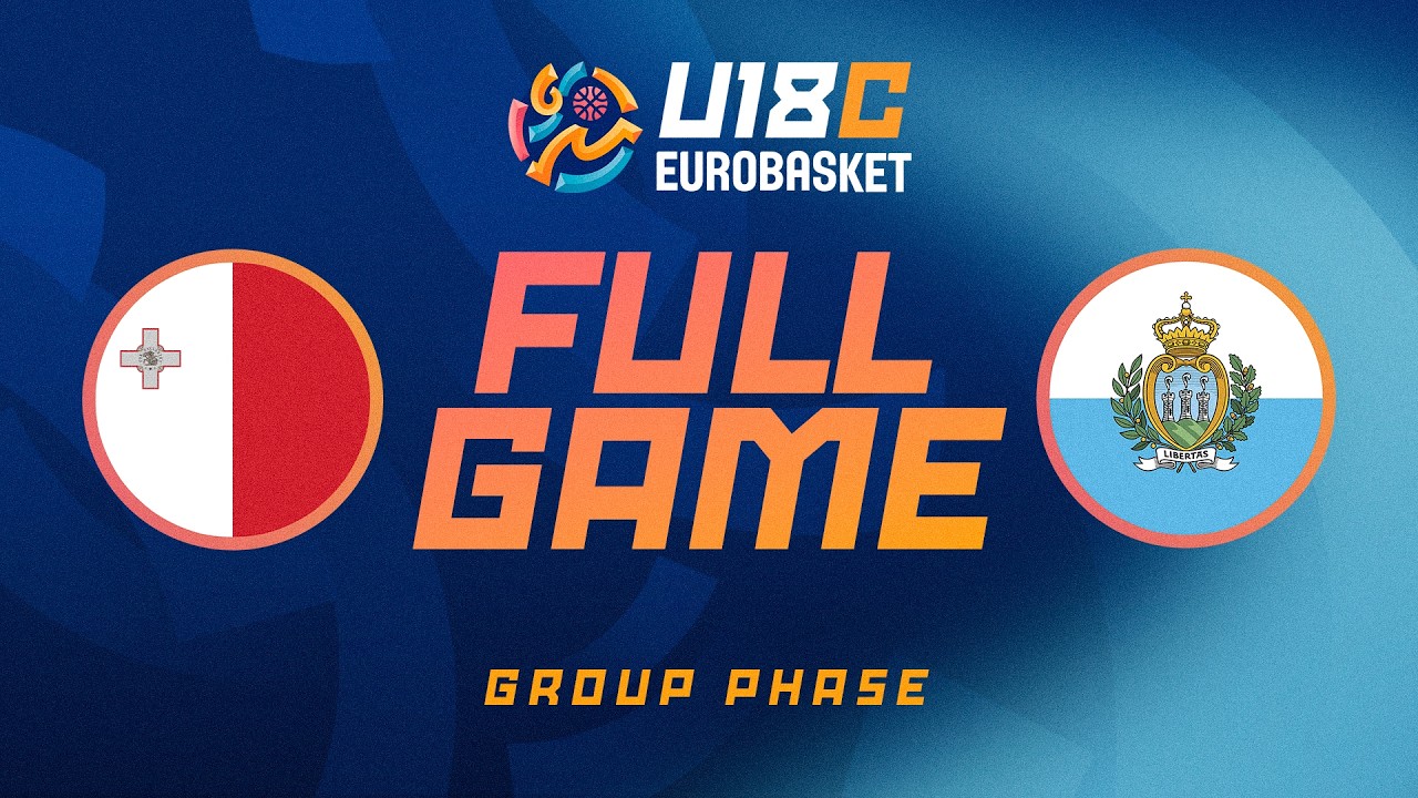 Group Phase | Malta v San Marino | Full Basketball Game | FIBA U18 EuroBasket 2026 Division C