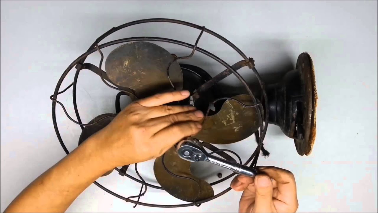 Antique Emerson Brass Blades Fan 1915's Clean/repair/restored.(A01