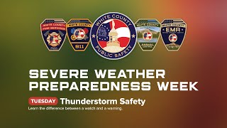 Day 2 -- Thunderstorm Safety (Severe Weather Preparedness Week)