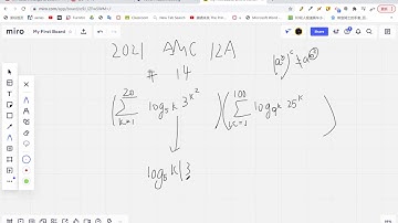 2020 AMC 12A Problem #14 Video Solution(Logarithmic Functions)