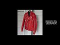Mauroicardi Spring Red Crocodile Pattern Faux Leather Biker Jacket Long Sleeve Zipper Plus Size Desi