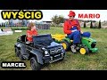 Mercedes G63 AMG 6x6 vs Traktorek  JOHN DEERE - WYŚCIG Z MARIO - autko na akumulator